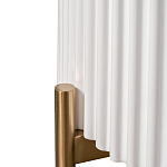 Тумбочка белая круглая с мраморной столешницей Thoroughbass варинант исполнения - 3 | Loft Concept в Волгограде