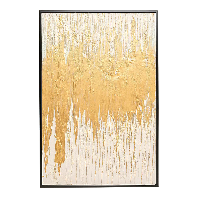 Картина Gold Abstract Глянцевое золото Бежевый в Волгограде | Loft Concept 