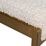 Стул барный букле бежевый с каркасом цвета матовое золото Tactility варинант исполнения - 3 | Loft Concept в Волгограде