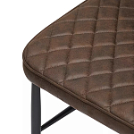 Стул с темно-коричневой обивкой из экокожи Benderson варинант исполнения - 6 | Loft Concept в Волгограде