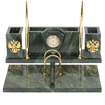 Настольный письменный набор из змеевика с подставкой под календарь Successful Leader варинант исполнения - 1 | Loft Concept в Волгограде