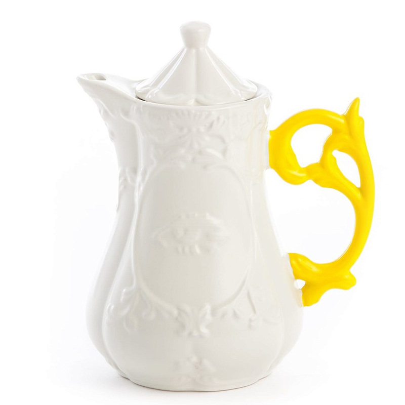 Заварочный чайник Seletti I-Teapot Yellow Белый Желтый Заварочный чайник Seletti I-Teapot Yellow Белый Желтый в Волгограде | Loft Concept