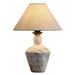 Настольная лампа с керамическим фактурным основанием и тканевым абажуром Eastern Tale варинант исполнения - 1 | Loft Concept в Волгограде