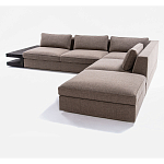 4-х местный Угловой модульный диван Zartаrn с приставным деревянным столиком варинант исполнения - 3 | Loft Concept в Волгограде