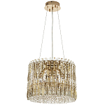 Круглая люстра с металлическими и хрустальными подвесками Bonnay Crystal Chandelier варинант исполнения - 2 | Loft Concept в Волгограде