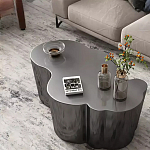 Дизайнерский журнальный стол зеркальный волнистой формы Gytep варинант исполнения - 3 | Loft Concept в Волгограде