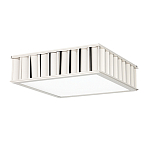 Потолочный светильник квадратный с гофрированным серебрянным абажуром Millennium варинант исполнения - 1 | Loft Concept в Волгограде