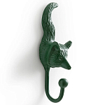 Настенный крючок лиса Fox Wall Hook Green варинант исполнения - 2 | Loft Concept в Волгограде