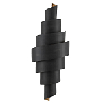 Бра в форме спирали черное с золотой внутренней отделкой Warm Glow варинант исполнения - 2 | Loft Concept в Волгограде