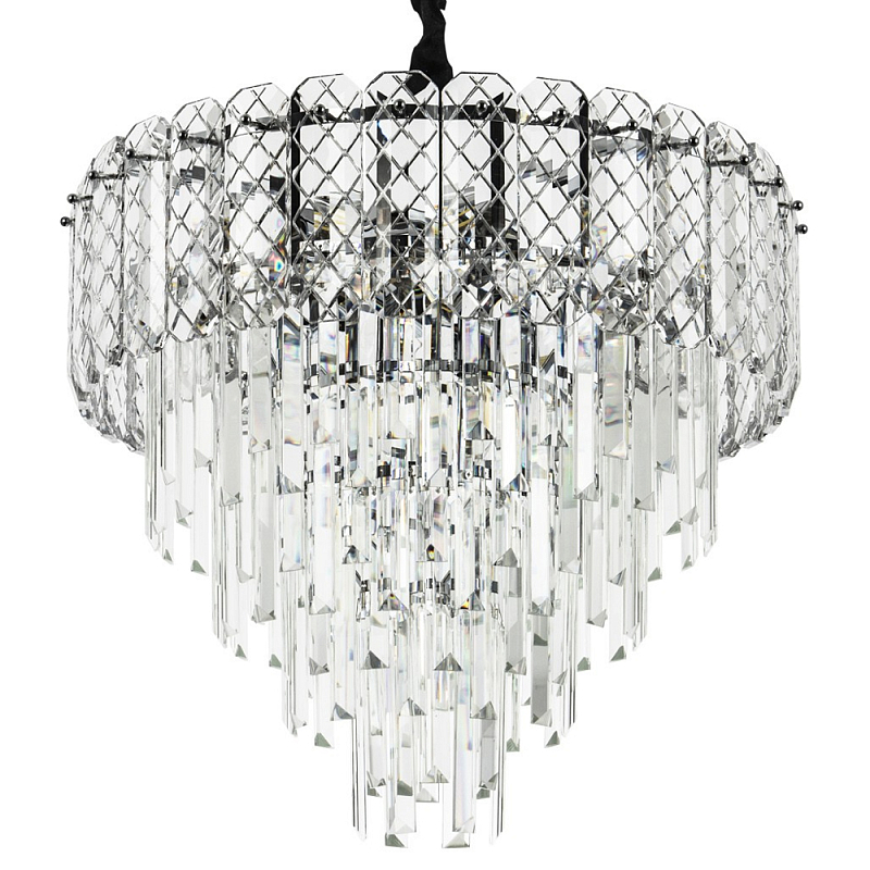 Хрустальная люстра Harmonica Crystal Chrome Chandelier 10 Хром Прозрачное Стекло Хрустальная люстра Harmonica Crystal Chrome Chandelier 10 Хром Прозрачное Стекло в Волгограде | Loft Concept