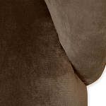 Барный стул со спинкой на 4-х деревянных ножках Коричневый Велюр Vendramin Chair  варинант исполнения - 4 | Loft Concept в Волгограде