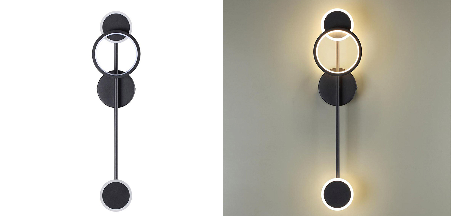 Бра Bendik Black Ring Wall lamp A Бра Bendik Black Ring Wall lamp A - Loft-Concept в Волгограде