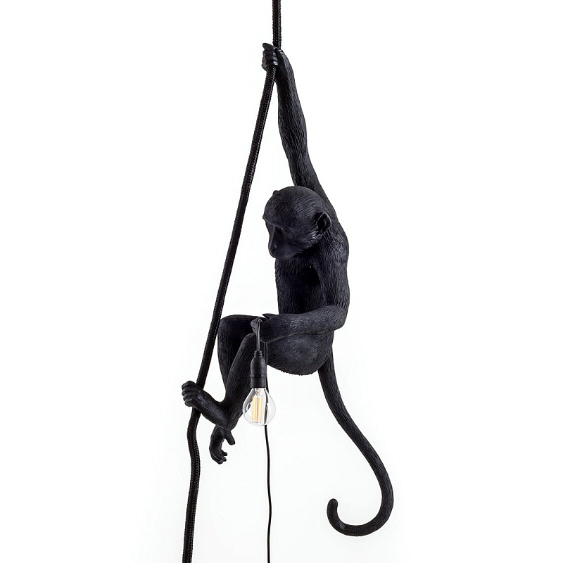 Подвесной светильник SELETTI MONKEY LAMP CEILING VERSION Black Черный Подвесной светильник SELETTI MONKEY LAMP CEILING VERSION Black Черный в Волгограде | Loft Concept
