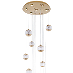 Каскадная люстра с сферическими плафонами из акрила Veva Lamps Chandelier варинант исполнения - 3 | Loft Concept в Волгограде