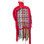 Настенный ковер разноцветный из одежды Heart варинант исполнения - 2 | Loft Concept в Волгограде