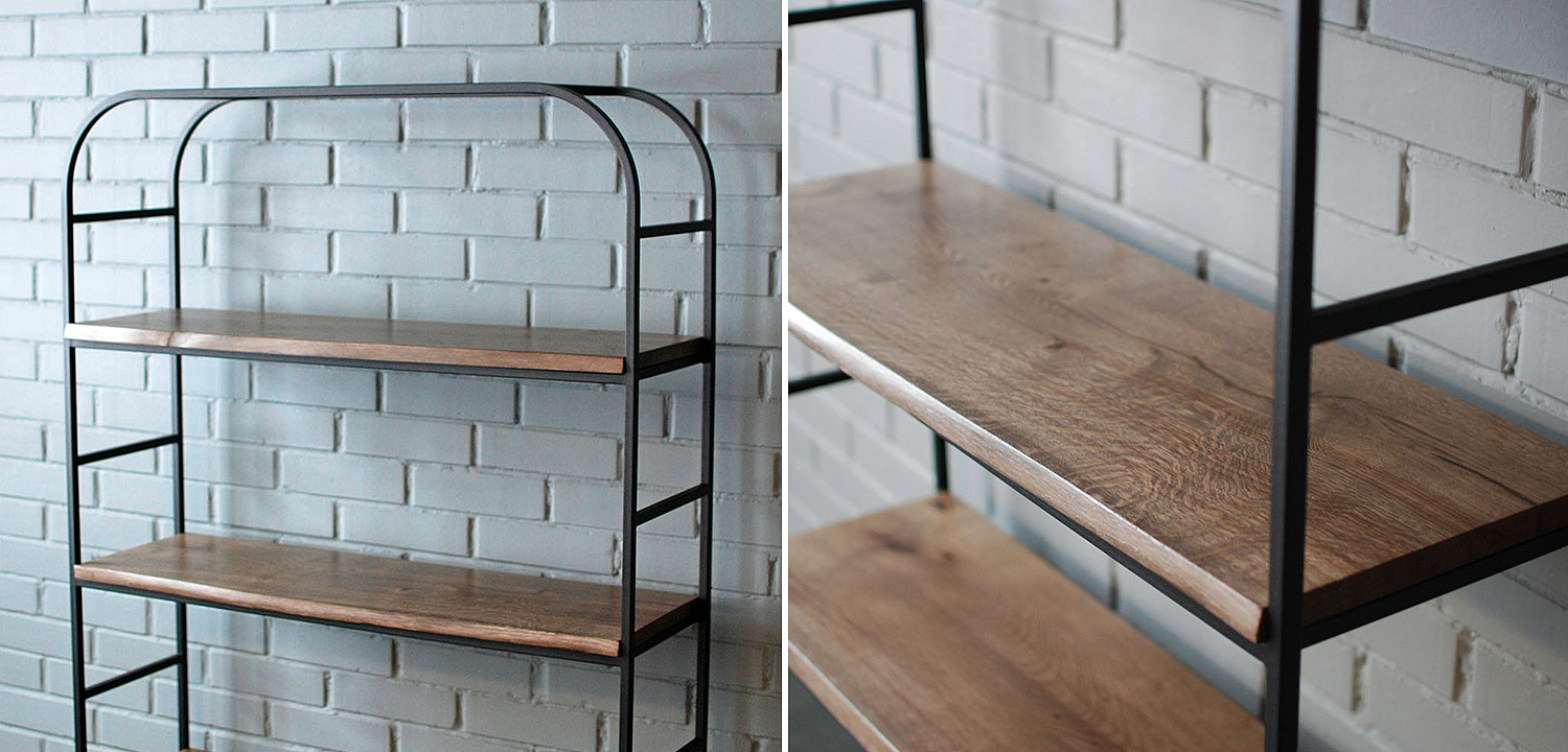 Стеллаж Holman Industrial Metal Rust Rack Стеллаж Holman Industrial Metal Rust Rack - Loft-Concept в Волгограде