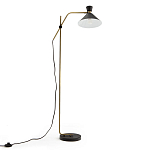 Торшер с поворотным плафоном Davy Brass Floor Lamp варинант исполнения - 2 | Loft Concept в Волгограде