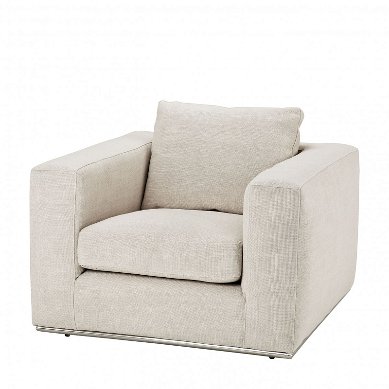 Кресло Eichholtz Chair Atlanta Молочный Нержавеющая сталь Кресло Eichholtz Chair Atlanta Молочный Нержавеющая сталь в Волгограде | Loft Concept