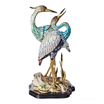 Статуэтка в виде двух птиц из фарфора с бронзовыми элементами Bird of the Garden of Eden варинант исполнения - 2 | Loft Concept в Волгограде