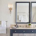 Бра с цветочным основанием и тканевым абажуром Tugella Flower Lamp варинант исполнения - 3 | Loft Concept в Волгограде