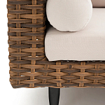 Трехместный садовый диван из плетеного пластика Matteo варинант исполнения - 4 | Loft Concept в Волгограде