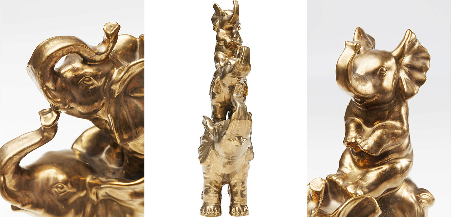 Статуэтка Family of Golden Elephants Статуэтка Family of Golden Elephants - Loft-Concept в Волгограде