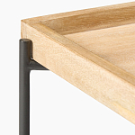 Журнальный стол с прямоугольной деревянной столешницей Urban Style Space варинант исполнения - 2 | Loft Concept в Волгограде