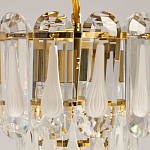 Люстра многоярусная с овальными прозрачными подвесками 28 см Harmonica варинант исполнения - 6 | Loft Concept в Волгограде