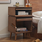 Тумбочка прикроватная деревянная Робот Robot Desk варинант исполнения - 2 | Loft Concept в Волгограде