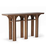 Консоль деревянная с арочным основанием Arch Passage варинант исполнения - 1 | Loft Concept в Волгограде