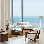 Кресло с обивкой из белого букле Armchair White Boucle варинант исполнения - 5 | Loft Concept в Волгограде