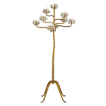 Торшер золотой в виде растения Golden Flower Glade варинант исполнения - 2 | Loft Concept в Волгограде