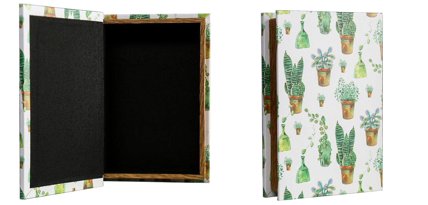 Шкатулка-книга Succulents Mirror Book Box Шкатулка-книга Succulents Mirror Book Box - Loft-Concept в Волгограде