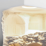 Встраиваемый в стену гипсовый светильник под покраску в античном стиле Antiquity Athena варинант исполнения - 11 | Loft Concept в Волгограде