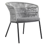 Кресло с декоративным плетением на спинке и подлокотниках Armchair Weaving варинант исполнения - 2 | Loft Concept в Волгограде