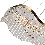 Люстра подвесная волнистой формы с хрустальными подвесками Ludivine Lighting варинант исполнения - 3 | Loft Concept в Волгограде