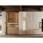 Кухонный гарнитур из камня и дерева с раздвижными дверцами TIVALÌ 2.0 Dada Engenereed Kitchen варинант исполнения - 2 | Loft Concept в Волгограде