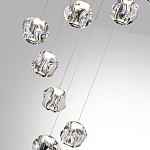 Люстра каскадня с 12-ю прозрачными шарообразными плафонами Bubbles Bocci варинант исполнения - 3 | Loft Concept в Волгограде