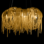 Люстра подвесная круглая с изогнутыми металлическими дугами и ниспадающими цепочками 65 см Atlantis Chain варинант исполнения - 6 | Loft Concept в Волгограде