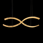 Люстра волнистой формы с фактурным хрустальным плафоном Light Delight варинант исполнения - 1 | Loft Concept в Волгограде