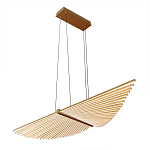 Люстра в виде распахнутых крыльев из тонких металлических планок Flight of Freedom варинант исполнения - 3 | Loft Concept в Волгограде