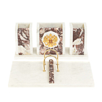 Настольный письменный набор из мрамора и креноида с гербом России Marble Accessory варинант исполнения - 1 | Loft Concept в Волгограде