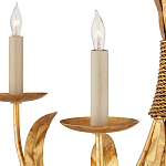 Люстра золотая с декором в виде перьев Bunch of Feathers варинант исполнения - 1 | Loft Concept в Волгограде