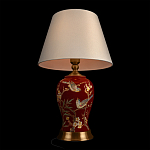 Настольная лампа бордовая с изображением птиц Slip Away варинант исполнения - 4 | Loft Concept в Волгограде