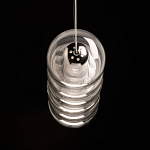 Люстра линейная с 6-ю прозрачными стеклянными плафонами округлой формы HANDLE GRAPE варинант исполнения - 7 | Loft Concept в Волгограде