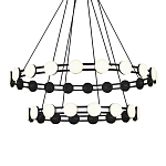 Люстра двухъярусная с круглыми светодиодными источниками света Maxine Light варинант исполнения - 2 | Loft Concept в Волгограде