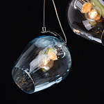 Люстра каскадная с 9-ю разноцветными стеклянными плафонами Kaleido варинант исполнения - 6 | Loft Concept в Волгограде