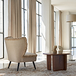 Кресло с декором бахрома Linen Fringe Chair Beige варинант исполнения - 8 | Loft Concept в Волгограде