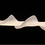 Люстра горизонтальная с волнистым белым плафоном Golden Swirl варинант исполнения - 6 | Loft Concept в Волгограде