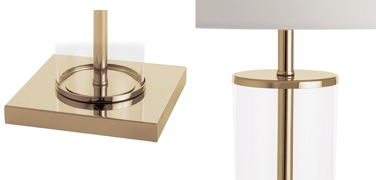 Настольная лампа Ticiana Glass Tube Table lamp gold Настольная лампа Ticiana Glass Tube Table lamp gold - Loft-Concept в Волгограде